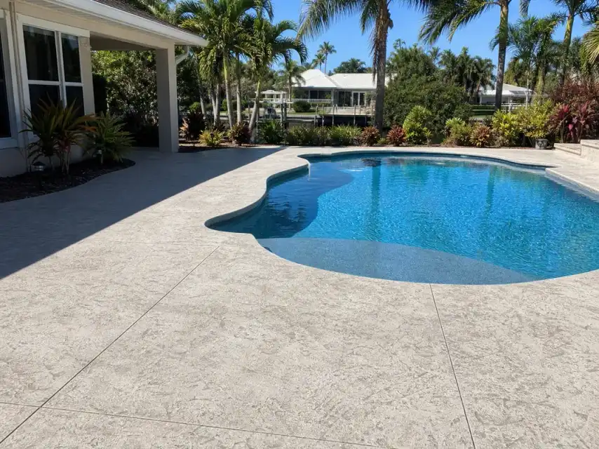 Pirate Cove Epoxy Pool Deck Resurfacing & Overlay