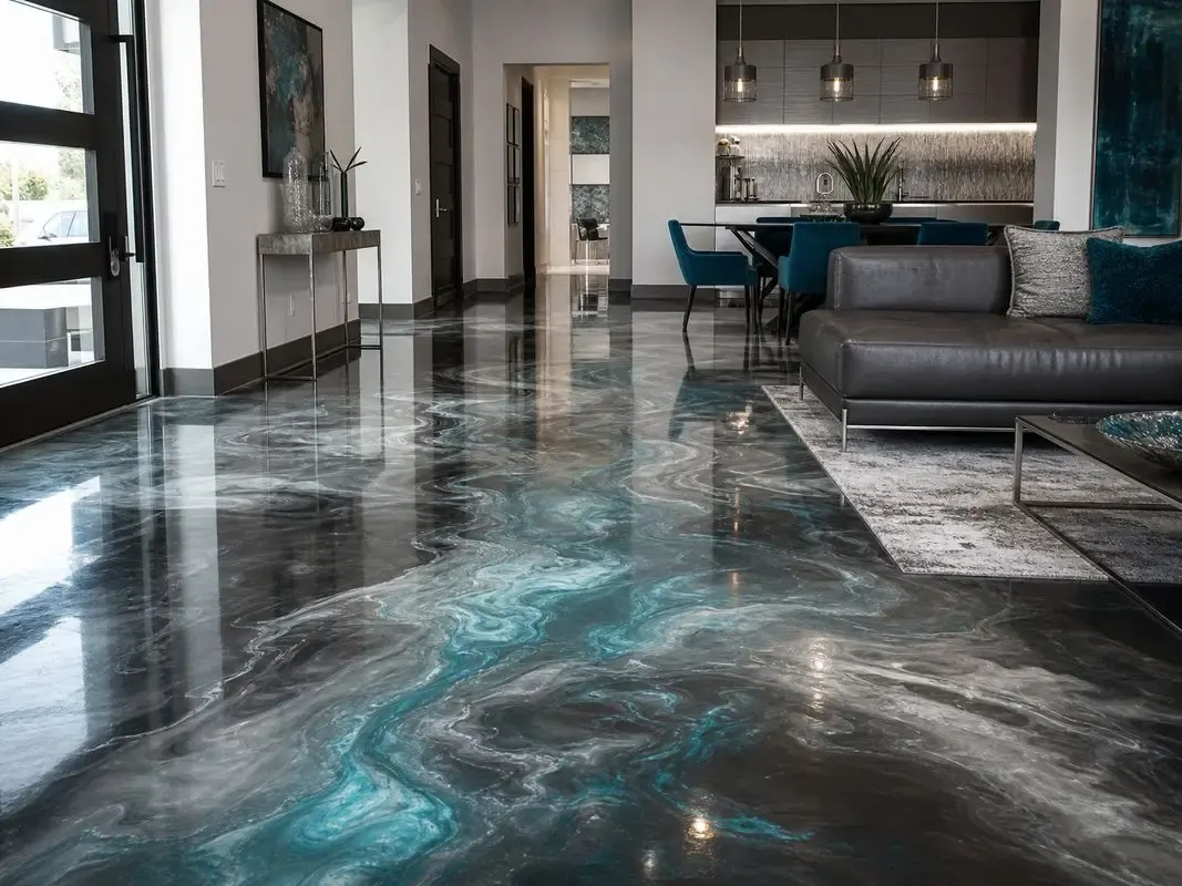 Pirate Cove Epoxy Metallic Epoxy Flooring